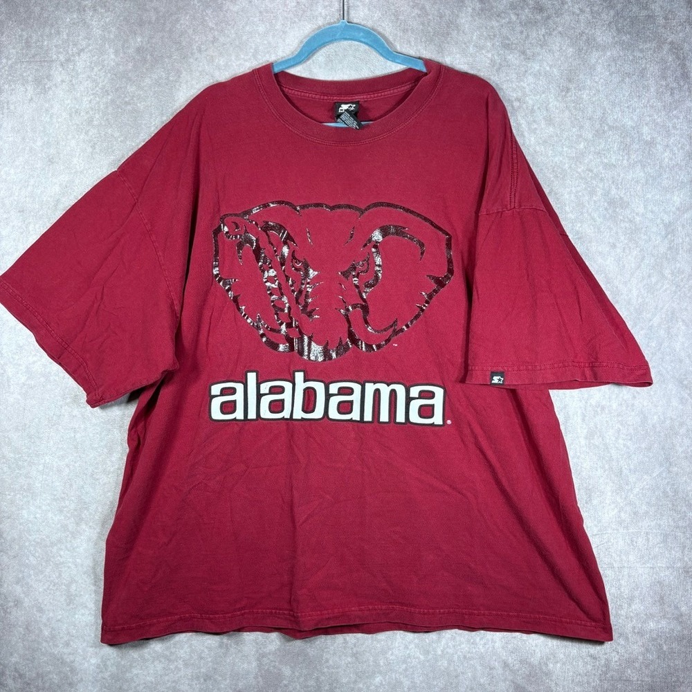 Vintage Starter Shirt Mens 2XL Red Alabama Crimson Tide Elephant Gameday Graphic